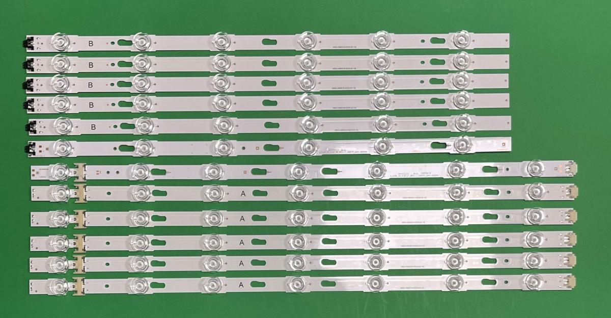 Led backlight strip for tv  SAMSUNG 50" set V6DU-500DCA-R2 , S_KU6K_50_FL30_REV1.1 ,  BN96-39657A ,LM41-00253A X 6pcs  & V6DU-500DCB-R2 , S_KU6K_50_FL30_R6_REV1.1 ,  BN96-39658A ,LM41-00254A X 6pcs