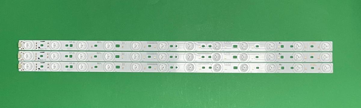 Led backlight strip for tv TCL  32" set 3pcs X SHARP 32" E227809 12LED , 6V , 626MM