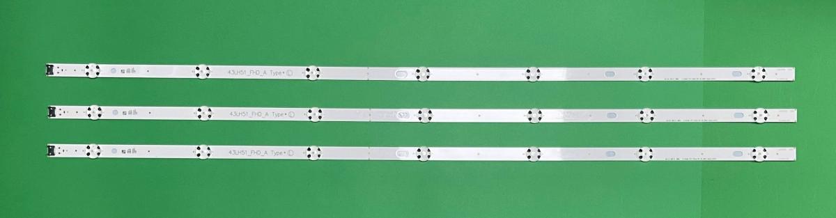 Led backlight strip for tv LG 43" FHD LH51_FHD_A/B   set  3pcs x  43LH51_FHD_A Type L /R, SSC_43inch_FHD_A Type L/R , LG Innotek 15.5Y 43inch_FHD LED_ARRAY_Rev00_151013 , 7LED , 847MM , AGF79082301 , AGF79044501 , AGF79047001 , AGF79099901