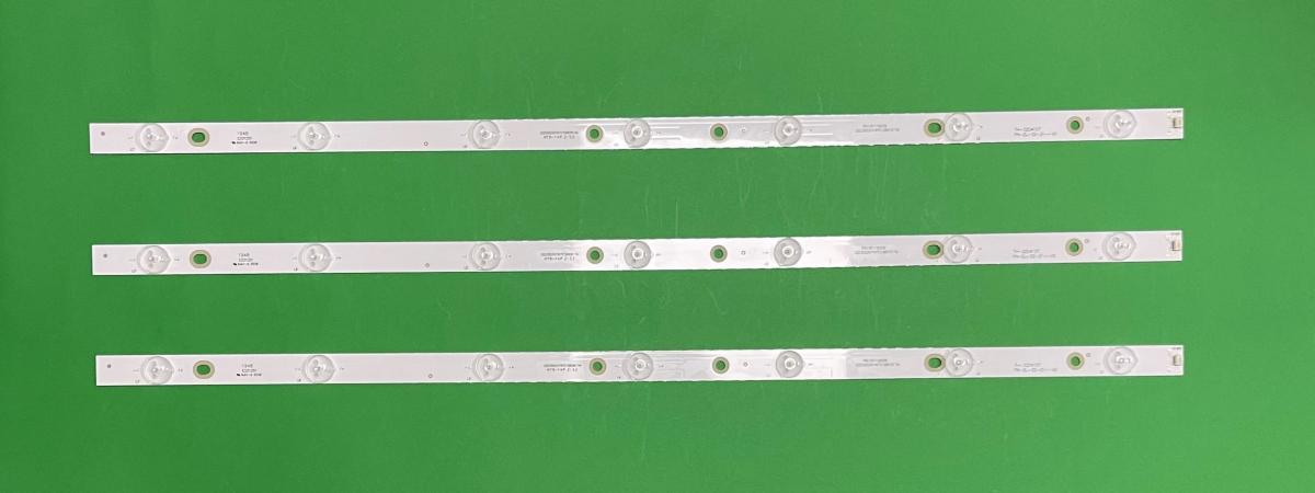 Led backlight strip for tv PANASONIC  32" set  3pcs X PN-EL-32-21--V0 TH-32D410T  TNMX009 F105M5P43F , 7LED , 3V , 610MM