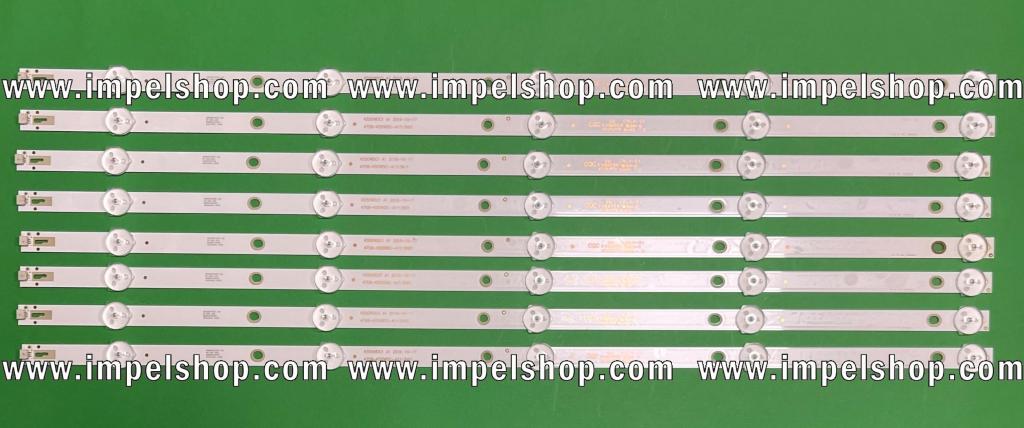 Led backlight strip for tv HAIER / MANTA / AUO  55" ZESTAW   8pcs X 4708-K55WDC-A1113N01-K550WDC1 A1 , 5LED , 6V , 545MM