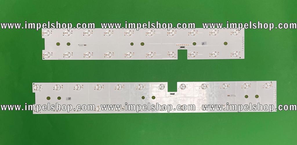 Led backlight strip for tv TCL / TOSHIBA / THOMSON  55" set  2pcs , 1pcs X LB55134 V0_06 , 24LED & 1pcs X LB55134 V1_06 , 20LED ,