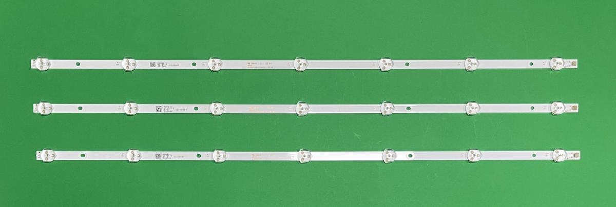 Led backlight strip for tv ELEMENT 32" set 3pcs X JL.D32071235-111DS-M , 7LED , 592MM , 3V ,
