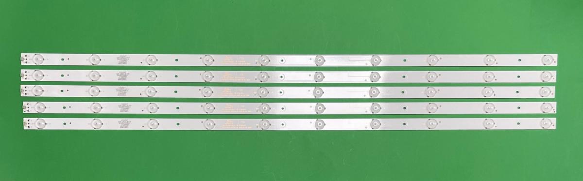 Led backlight strip for tv MANTA / SKYMASTER 42" set  5pcs X TFGD416D10-ZC21FG-01 / KK420M01 , PN : 303TH416031 , 10LED , 830MM , 3V ,