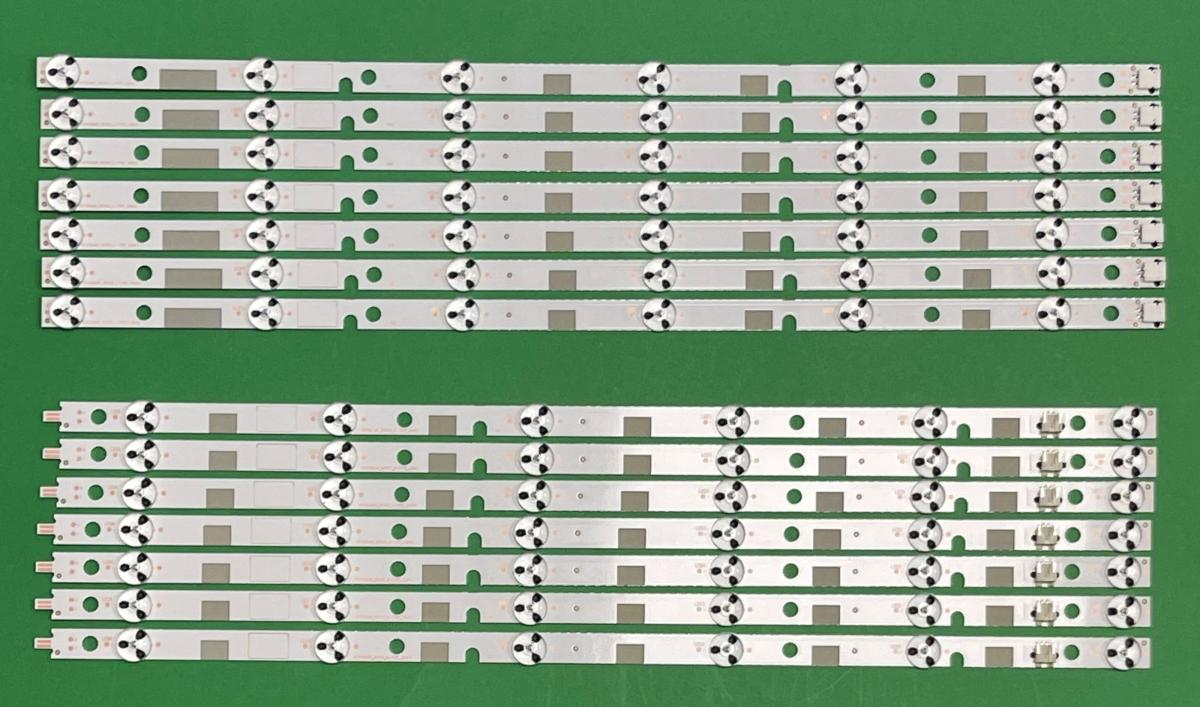 Led backlight strip for tv SONY / TOSHIBA 42" set 14pcs  SVT420A81 , 7pcs X SVT420A81_REV03_R-TYPE_130613 , 6LED & 7pcs X SVT420A81_REV03_L-TYPE_130613 , 6LED , 3V ,
