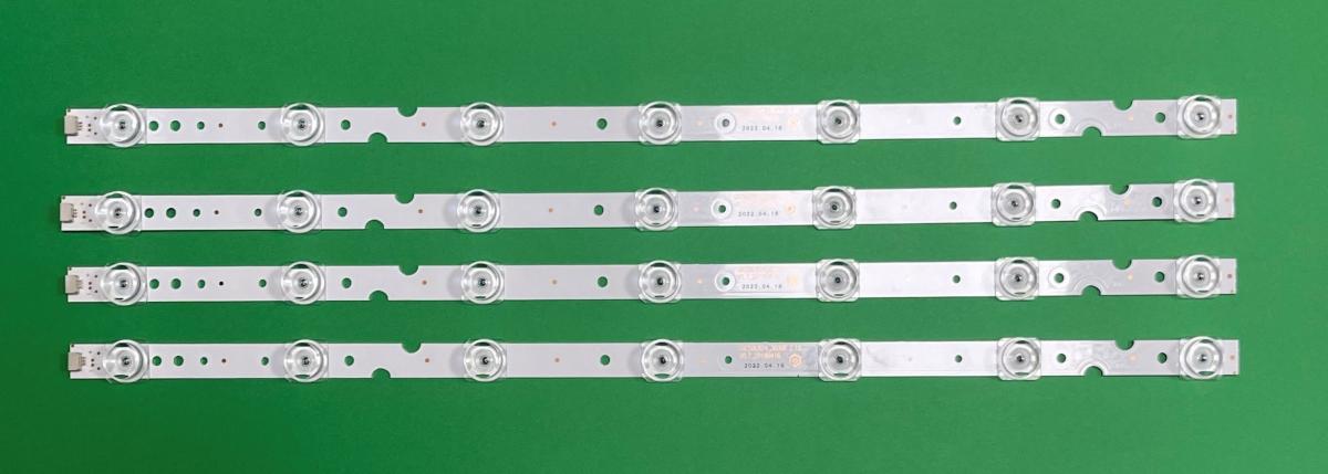 Led backlight strip for tv TCL / SHARP  49"/50" set 4pcs X YHF-4C-LB5007-YH04J , 4C-LB5007-YH01J , TCL-GIC-50D6-3030-4X7 , GIC50LB24_3030F2.1D VO.7_20180416 ZM-ML 4C-LB5007-ZM03J , 7LED , 6V , 459MM