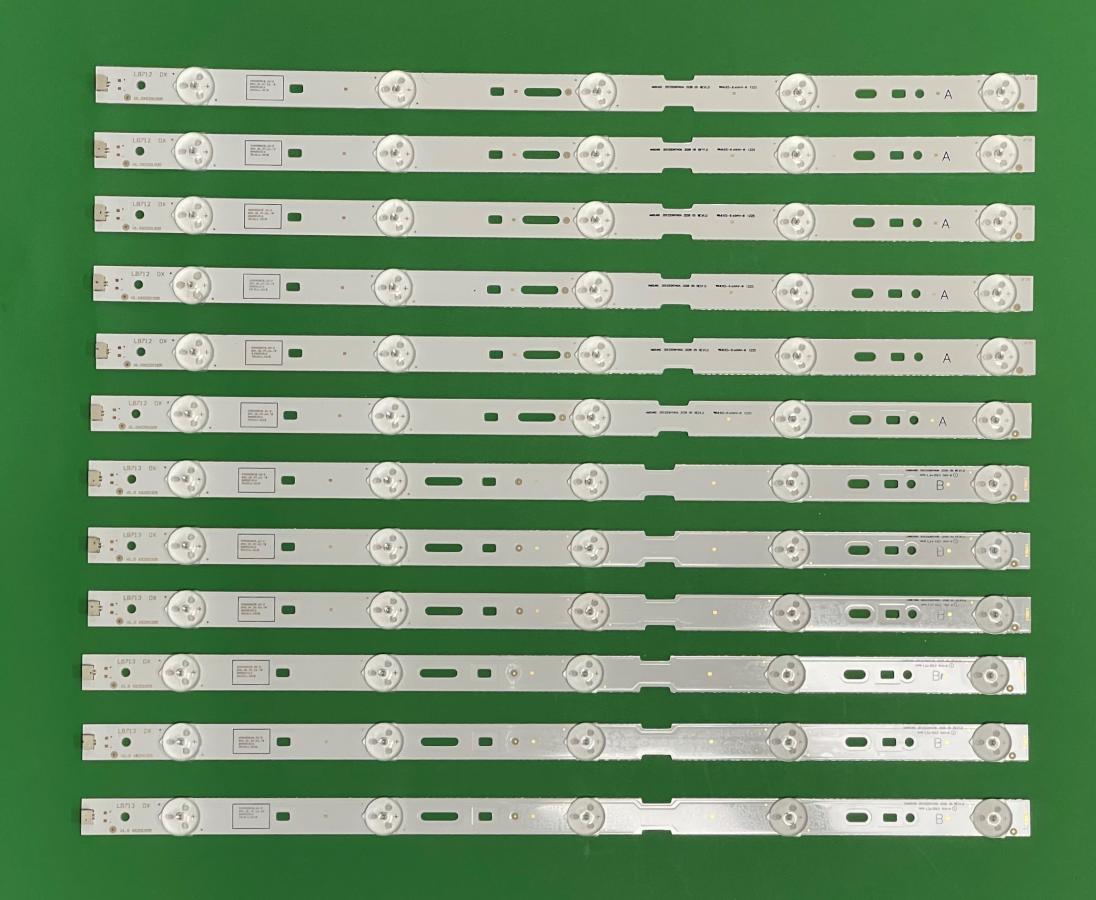 Led backlight strip for tv SONY 40" set 12pcs ,  6pcs X SAMSUNG 2012SONY40A 3228 05 REV1.0 / LG Innotek 40"NDS Rev 0.3 A Type , 5LED , 385MM & 6pcs X SAMSUNG 2012SONY40B 3228 05 REV1.0 / LG Innotek 40"NDS Rev 0.3 B Type , 5LED , 385MM