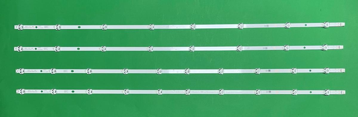 Led backlight strip for tv VESTEL / PANASONIC 43" set 4pcs , JL.D43081330-078HS-M_V01 X 2pcs & JL.D430A1330-078AS-M_V01 X 2pcs , SVV430A52_A/B , SVV430A_87_A/B , 3V