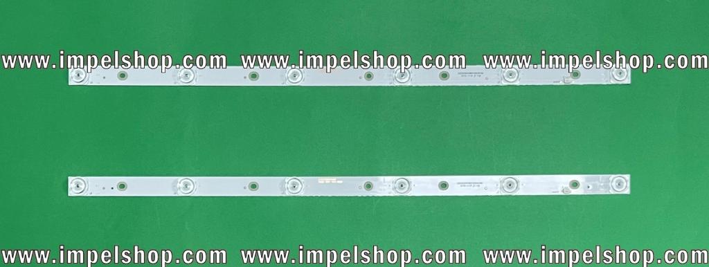 Led backlight strip for tv TCL 32" set 2pcs X CC02320D510V06 1410 32E20 2X6 6S1P 0D20 5.0 , 6LED , 508MM , 6V