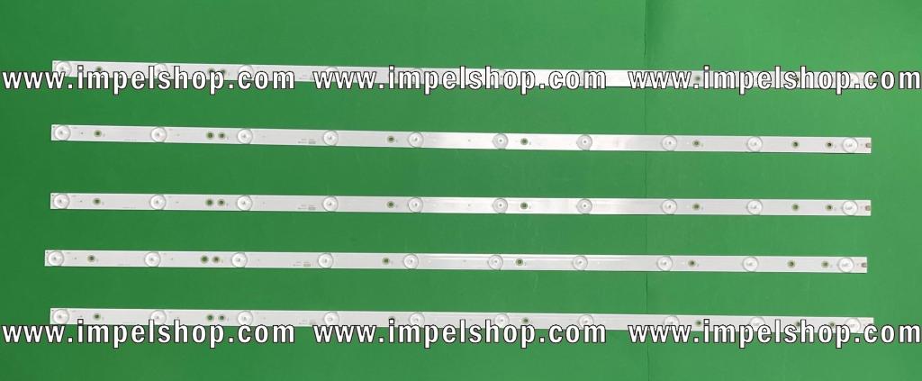 Led backlight strip for tv LG 43" set 5pcs X LB43015 V0_03 , LB43102 V0_01 , LG43LH500T , 10LED , 850MM