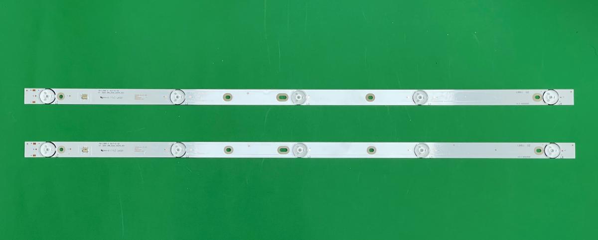 Led backlight strip for tv CHANGHONG 32" set  2pcs X MS-L1598 V1 2017-01-06 , 5LED , 582MM ,