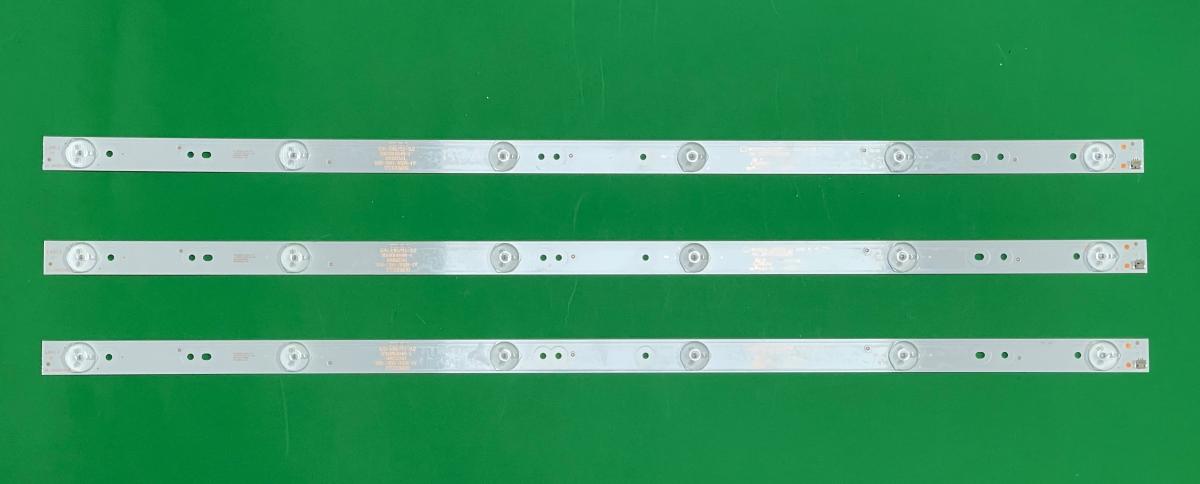 Led backlight strip for tv ATVIO 32" set  3pcs X 0D32D06-ZC21FG-05 6S1P , 303TT320038 , 6LED , 579MM , 3V ,