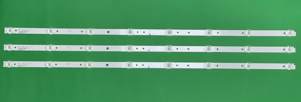 Led backlight strip for tv CHANGHONG 42" set  3pcs X JS-D-JP42EU-082EC 70310 , 8LED , 730MM ,