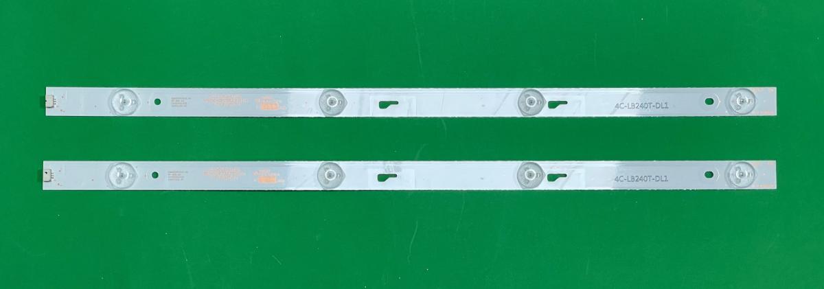 Led backlight strip for tv TCL 24" set 2pcs X TCL-240D-2X4 1028 NPB04D425173BL051-001H 4C-LB240T-DL1 , 4LED , 426MM ,