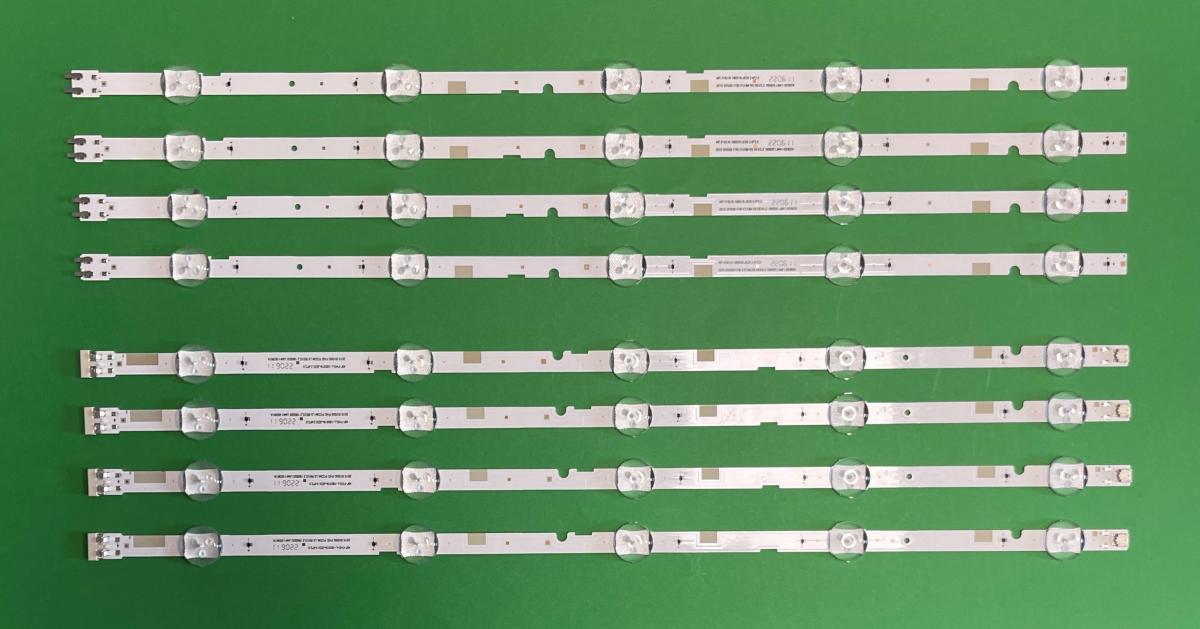 Led backlight strip for tv SAMSUNG 49"   set  8pcs , 4pcs X S_5J52_50_FCOM_5_LEFT V5DN-500SMA LM41-00121W_LM41-00146A 5LED & 4pcs X S_5J52_50_FCOM_5_RIGHT V5DN-500SMB LM41-00121V_LM41-00145A 5LED , LM41-00470A & LM41-00471A , 2015SVS50 FHD FCOM L5 REV2.2 180925 & 2015SVS50 FHD FCOM R5 REV2.2 180925 , BN96-37774A & BN96-37775A
