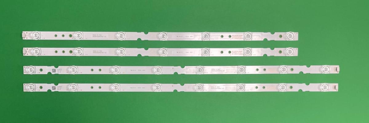 Led backlight strip for tv TCL 55" set  4 pcsCS  , 2pcs X 55HR330M08A2 V2 , 55HR330M08B2 V2 , 4C-LB5508-HR02J , TCL_55D6_2X7_L_3030_LX20180607_Ver.5 & 2pcs X 55HR330M07B2 , 4C-LB5507-HR02J , TCL_55D6_2X8_R_3030_LX20180607_Ver.5