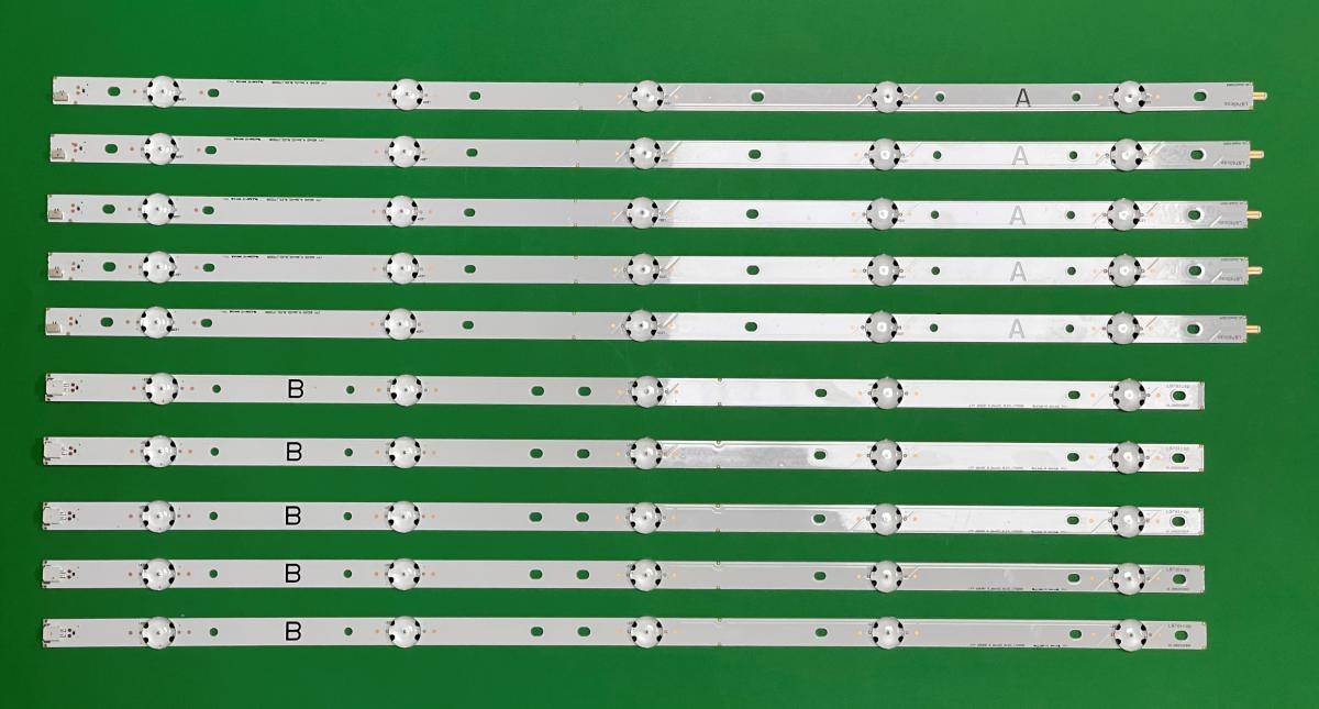 Led backlight strip for tv SONY 60" set 10pcs , 5pcs X 17Y 60UHD A_Rev02_5LED_170209 & 5pcs X 17Y 60UHD B_Rev02_5LED_170209 , SVG600A36-A / SVG600A36-B