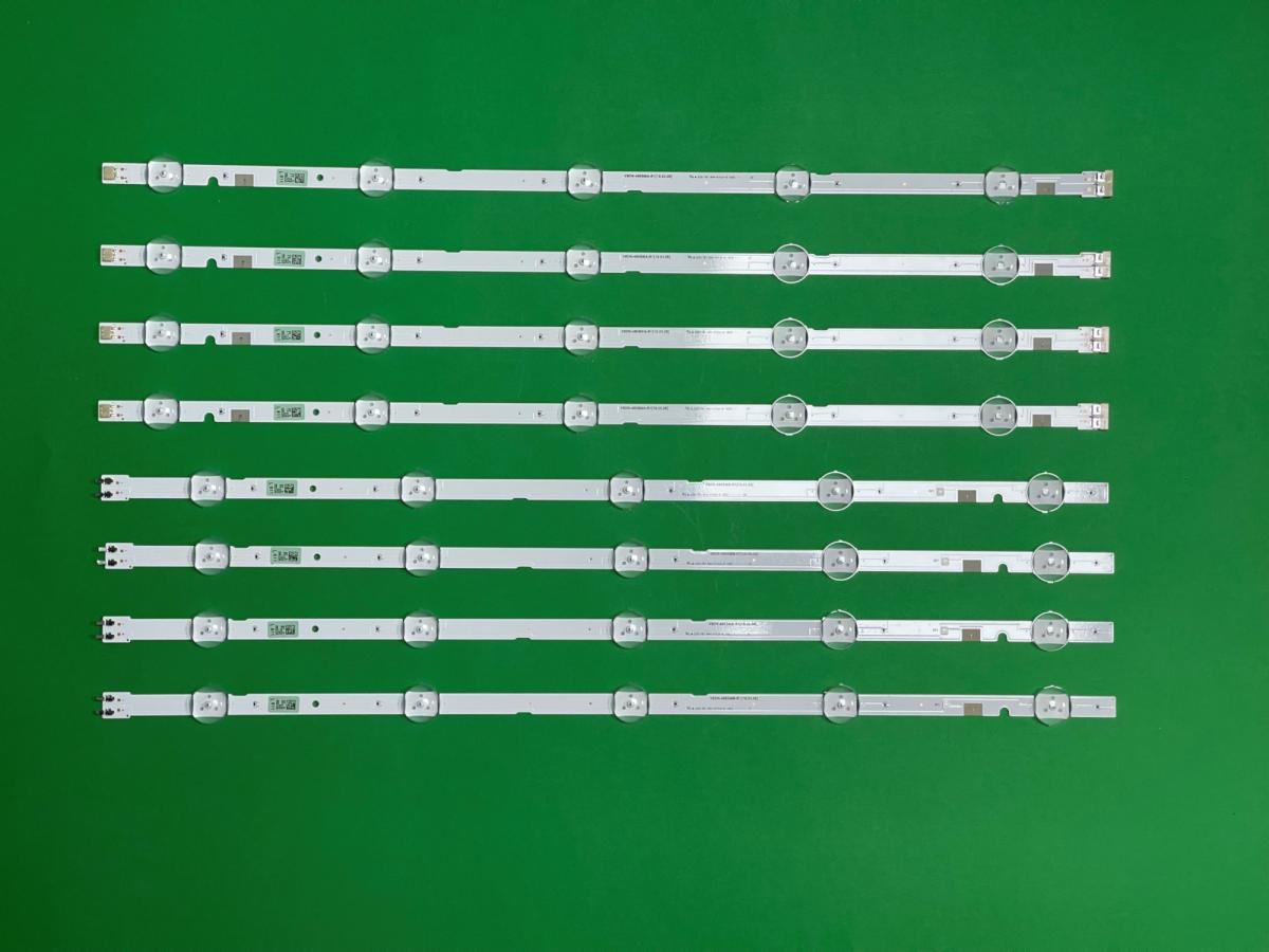 Led backlight strip for tv SAMSUNG 49" set  8pcs , 4pcs X V8DN-490SMA-R1 , BN96-46572A & 4pcs X V8DN-490SMB-R1 , BN96-46573A