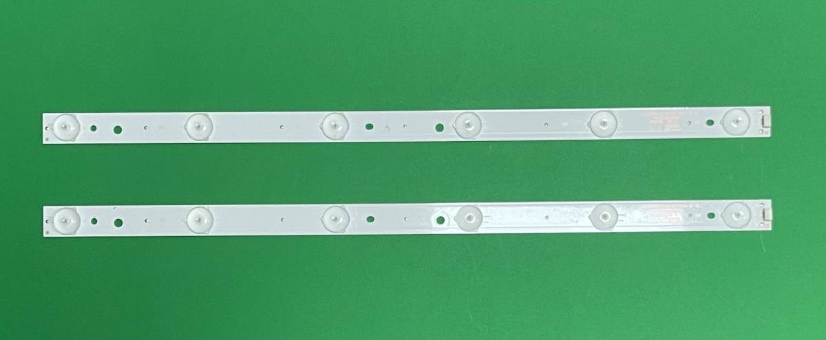 Led backlight strip for tv CHANGHONG 24" setS 2pcs X GC236D06-ZC14F-03 , PN:303GC236031 , 6LED , 3V , 423MM ,