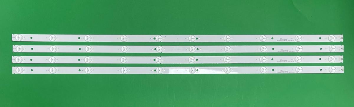 Led backlight strip for tv TECHNIKA / MANTA 39" / 40" set 4pcs X ZDCX39D10-ZC14FG-05 , HL-10400A28-1001S-01 , MS-L676 , 180-DTO-391800-1H , PN:303CX390036 , 10LED , 3V , 780MM