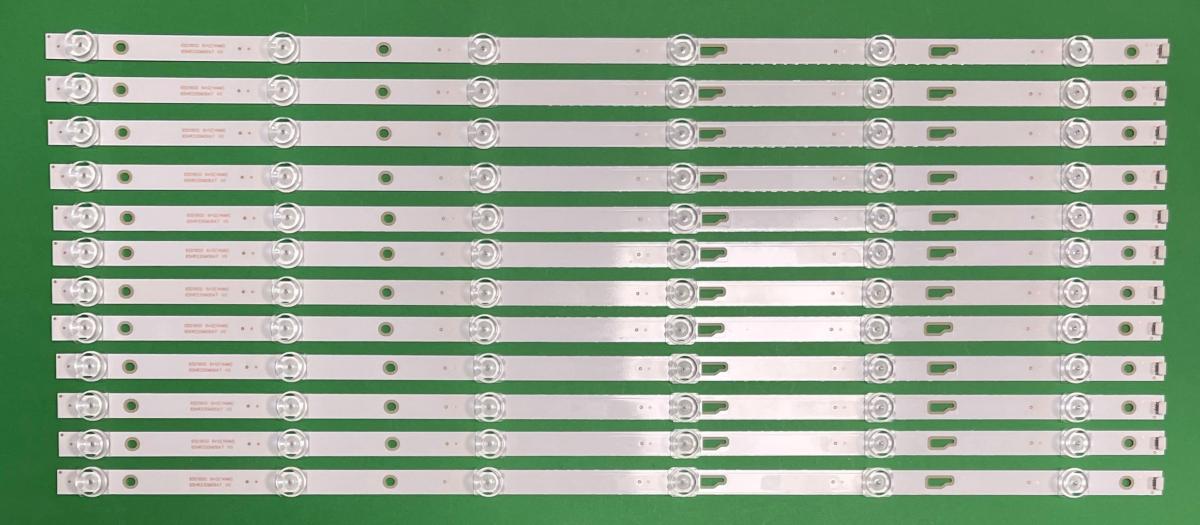 Led backlight strip for tv TCL 65" set  12pcs X 65HR330M06A7 V0 , 4C-LB650T-HRB ZC1 / ZC2 , LEORC2U1-B-K ,  65D1800 , 6V , 620MM