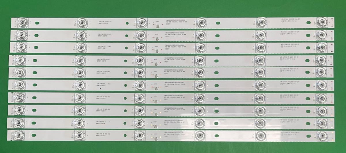 Led backlight strip for tv SUNNY 55" set 10pcs X MS-L1544 V5 ,  18MR200J77S0100103402915 , CRH-M653533509153B2REV1.0 , 6LED , 6V , 532MM