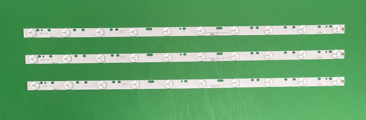 Led backlight strip for tv SUNNY 32" set 3pcs X DLED32DH3101005.B , 10LED , 570MM ,