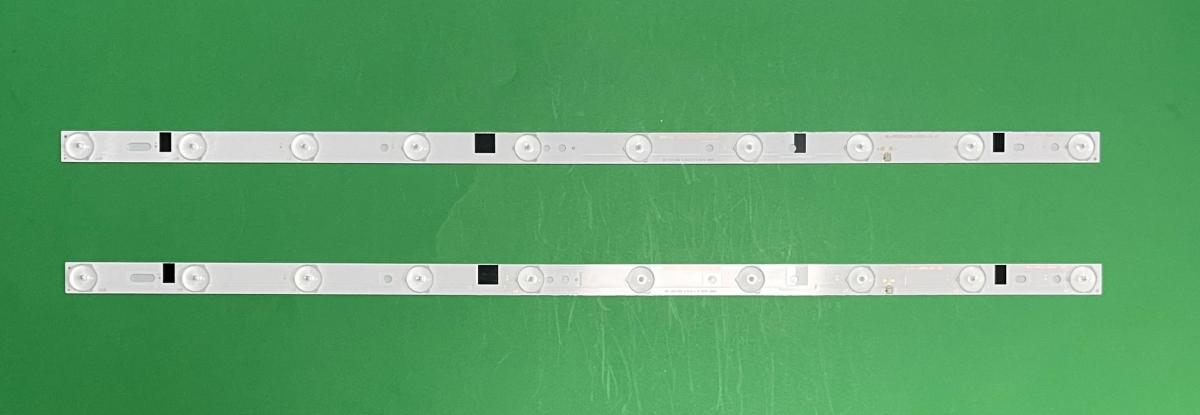 Led backlight strip for tv MANTA 32" set 2pcs X ZDCX32D10-ZC21F-01 , 180.DT0-32D700-0H , HL-00320A28-1001S-01 A0 , 10LED , 598MM , 3V ,