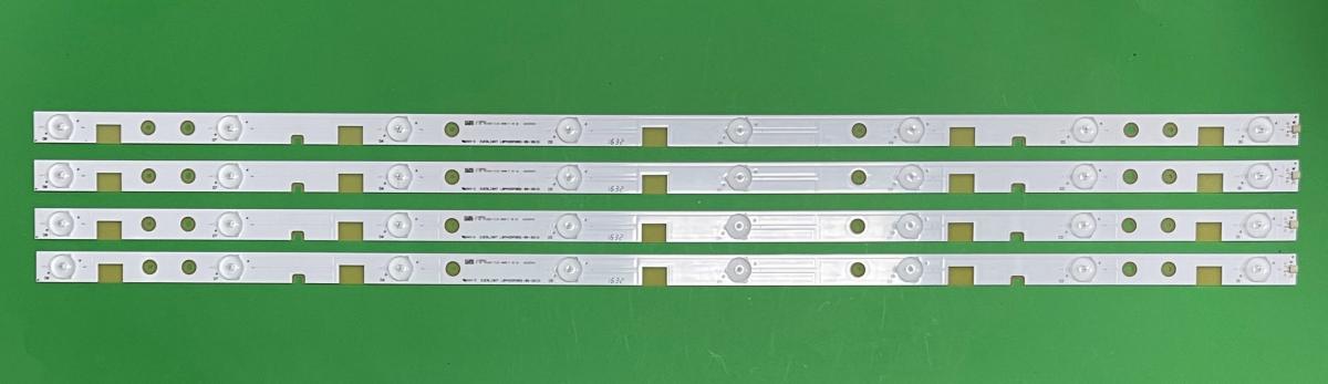 Led backlight strip for tv HISENSE 40" set 4pcs X LBM400P0801-BS-3S(0) LBM400P0801-BS-2S , 8LED , 792MM , 3V ,