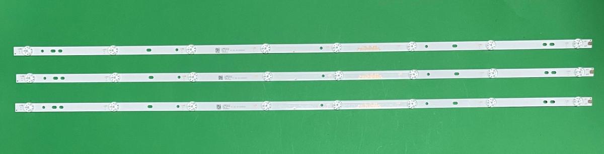 Led backlight strip for tv TCL 43" set  3pcs X JL.D43081330-083CS-M JL.D43081330-349AS-M , 8LED , 3V , 810MM
