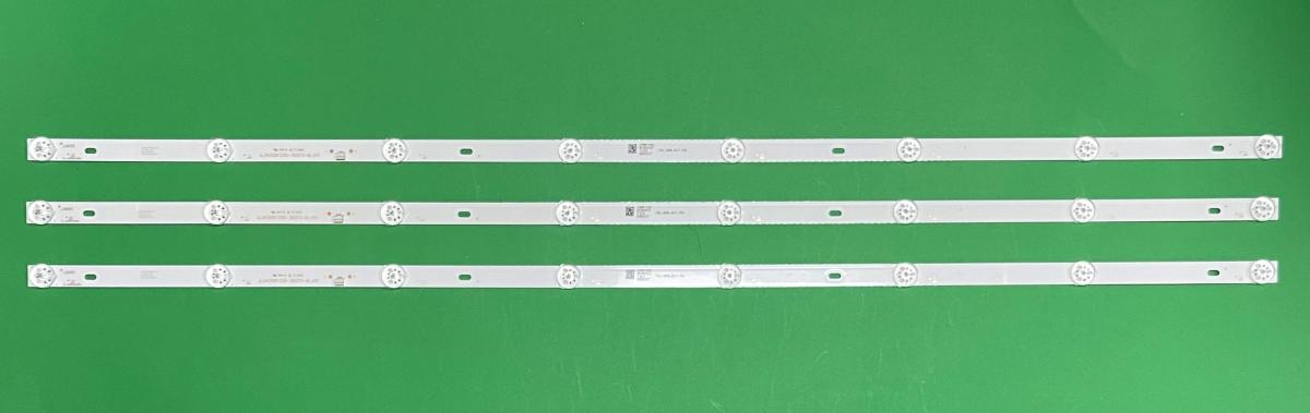 Led backlight strip for tv MANTA / ISONIC 43" set 3pcs X JL.D43081330-362CS-M_V01 , 8LED , 3V , 802MM