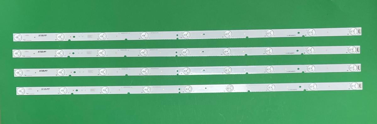 Led backlight strip for tv   SHARP 40" set 4pcs X RUNTKB437WJZZ A-HWCQ40D675 M6A010311034 , 9LED , 3V , 740MM