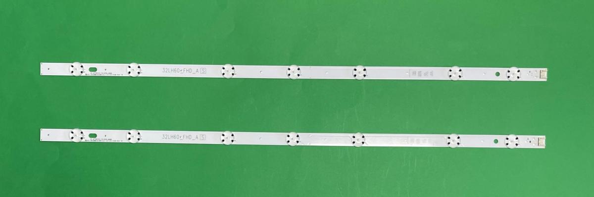 Led backlight strip for tv LG 32" set 2pcs X 32LH60_FHD_A , SSC_32inch_FHD_REV01_151102 ,  SSC_32inch_FHD_REV01_151102 , SSC_AGF79044702_7LED_REV00 ,  7LED , 615MM , AGF79044702 , AGF79044701 ,