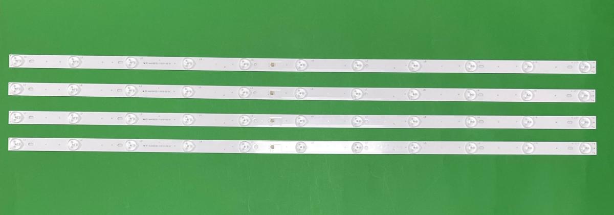 Led backlight strip for tv BLAUPUNKT / SHARP 43" set 4pcs X RF-AJ430E32-1101S-02 A1 , 11LED , 3V ,  817MM