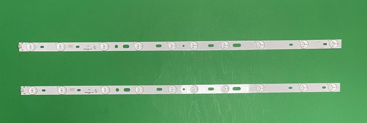 Led backlight strip for tv TCL 32" set 2pcs X PB08D623173BL042-005H , 10LED , 3V , 620MM ,