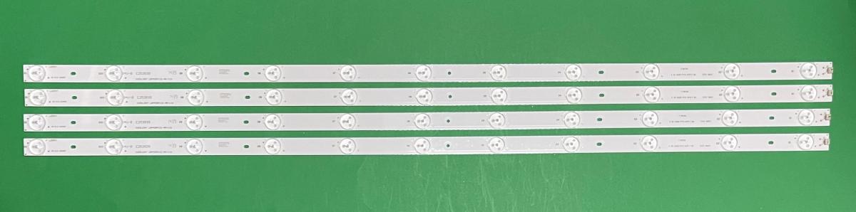 Led backlight strip for tv HISENSE / EVERLIGHT 40" set 4pcs X LBM400P1101-AR-1(0) , 11LED , 3V , 795MM