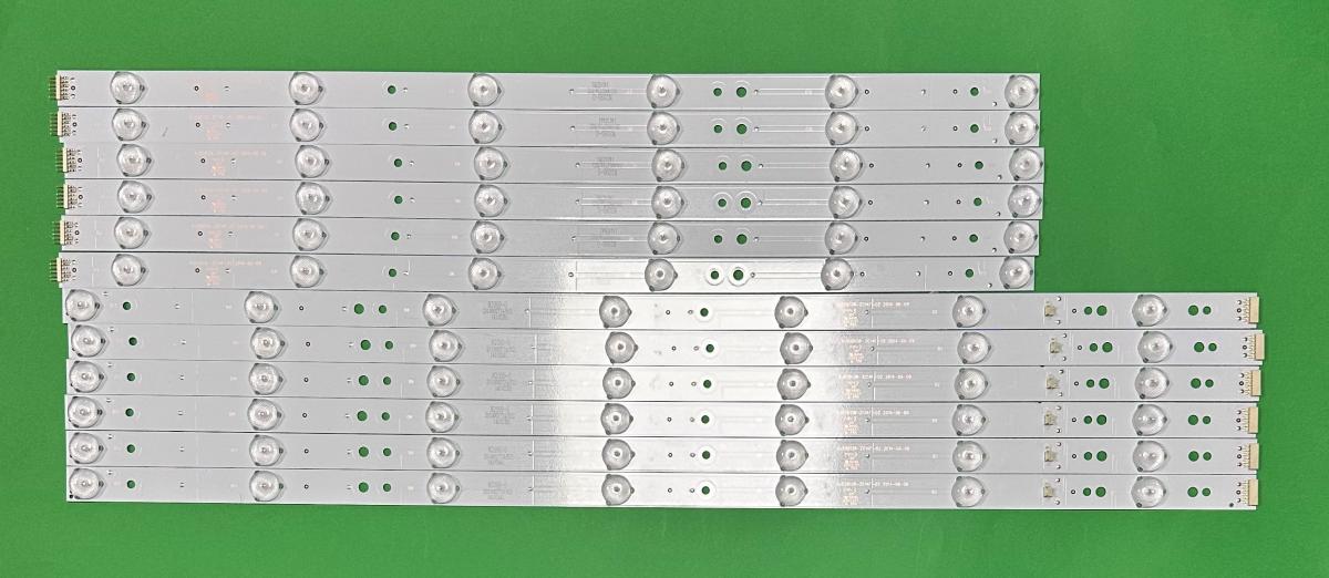 Led backlight strip for tv HISENSE 55" set 12pcs , 6pcs X KJ55D13R-ZC14F-02 & 6pcs X KJ55D13L-ZC14F-02