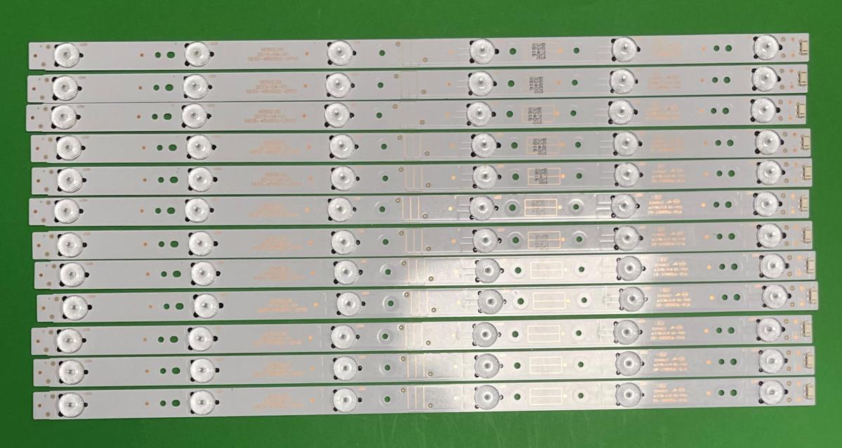 Led backlight strip for tv LG 50" UHD 12pcs X 5835-W50002-2P00 / 5835-W50002-6P00 , 6LED , 490MM