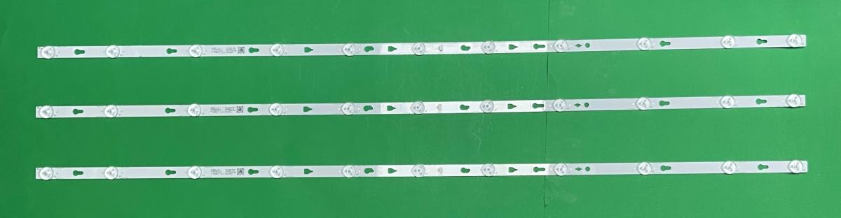 Led backlight strip for tv TCL 49" set 3pcs X 49D1200 49HR332M11A2 49HR332M11A3 V3 , 4C-LB490T-HR9 , 49D1200 , 4C-LB490T-HRD , 11LED , 930MM , 3V