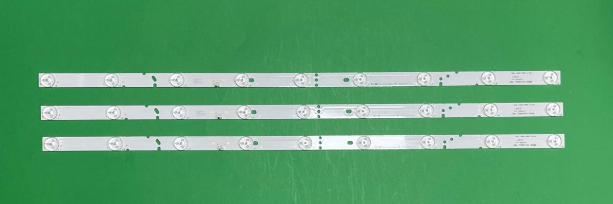 Led backlight strip for tv PHILIPS 32" set   3pcs X 3BL-T5904101-008B , 9LED , 6V , 591MM ,