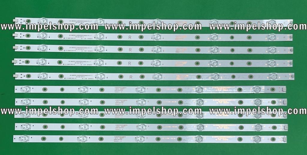 Led backlight strip for tv PHILIPS  55" set 10pcs , 5pcs X LB-GM3030-GJ0D22555X10AN22-L-1-H LED 5LED & 5pcs X LB-GM3030-GJ0D22555X10AN22-R-1-H LED 5LED ,  ORIGINAL PART NUMBER : 996592001080