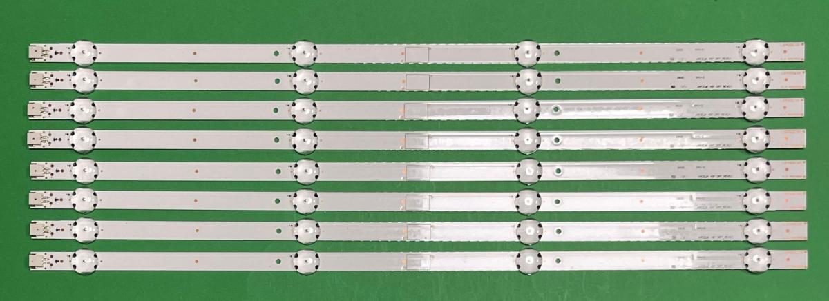 Led backlight strip for tv GRUNDIG 49" set 8pcs X ARCELIK 49" DRT_REV0.1 , 4LED , 495MM ,