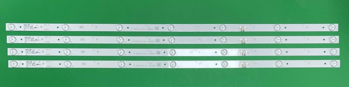 Led backlight strip for tv KONKA 43" set 4pcs X KDL43JT662A *L1807 V3 ,  7LED , 3V , 800MM