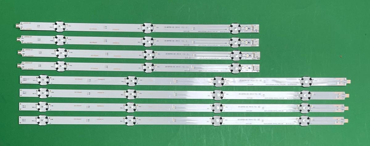 Led backlight strip for tv GRUNDIG 43" set 8pcs , 4pcs X Arcelik_43_Crystal_1x3+1x4_L_1313FC_7S1P & 4pcs X Arcelik_43_Crystal_1x3+1x4_R_1313FC_7S1P