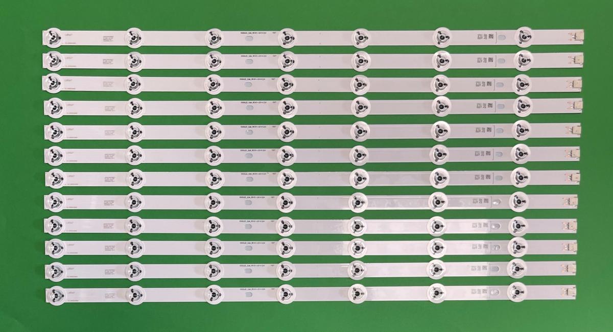 Led backlight strip for tv PANASONIC  55" set  12pcs X 550DLED_SLIM_REV01 , 7LED , 3V , 570MM