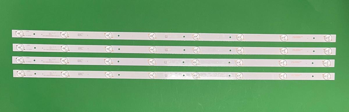 Led backlight strip for tv CHANGHONG / HAIER 40" set 4pcs X CRH-K385353504085C8-REV1.0 LTK , 8LED , 3V , 740MM