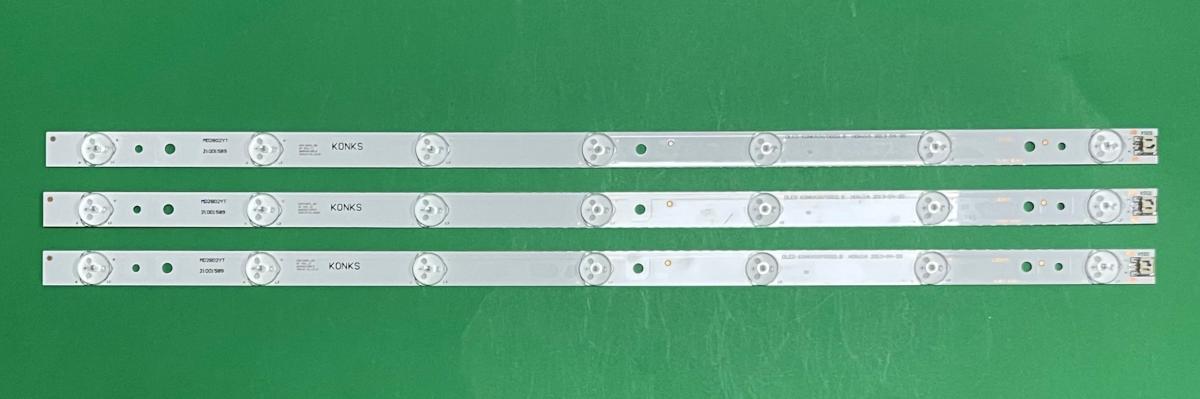 Led backlight strip for tv AKAI 29" set 3pcs X KONKA3X70002.B HONJIA , MD2802YT 21001589 , 7LED , 6V , 533MM 