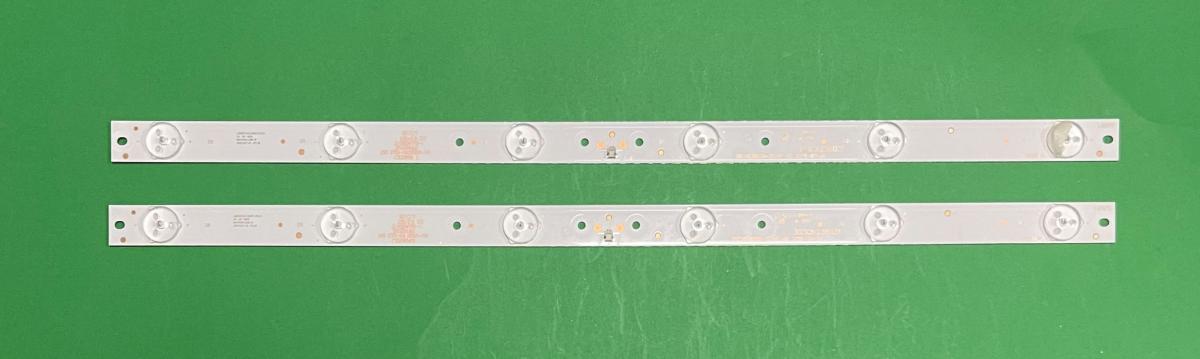 Led backlight strip for tv PROSCAN / MANTA 24" set 2pcs X ZDCX236D06-ZC14F-02  303CX236031 HL-00240A28-0601S-02 , 6LED , 3V , 440MM