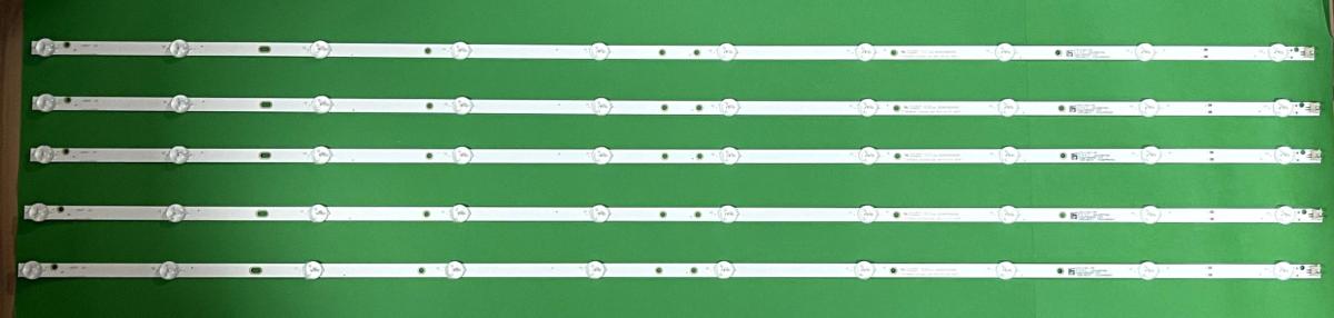 Led backlight strip for tv POLAROID 55" set 5pcs X 0Y55D10-ZC22AG-02E , 10LED