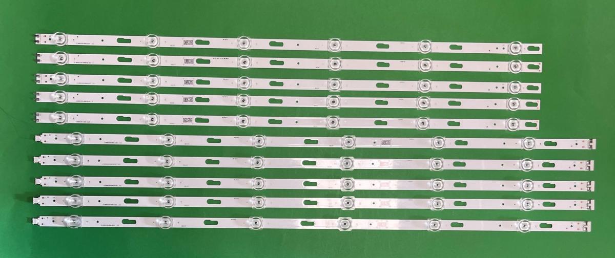 Led backlight strip for tv  SAMSUNG 65" set BN96-50313A / BN96-50314A 10pcs , 5pcs X BN96-50313A / SVC650AG6_R & 5pcs X BN96-50314A / SVC650AG6_L , JL. D650A1330-408AR-M_V02 / JL. D650A1330-408AL-M_V02